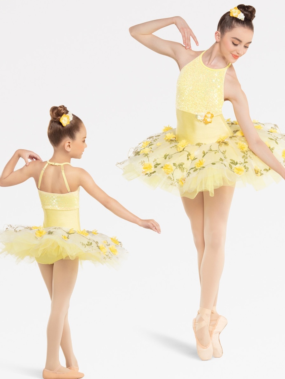 Revolution Beautiful Day Yellow Floral Tutu Dance Costume